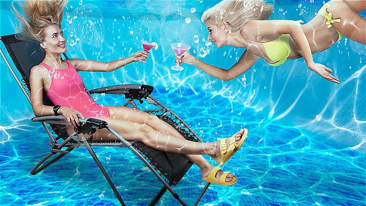Living in Underwater House for 24 Hours!