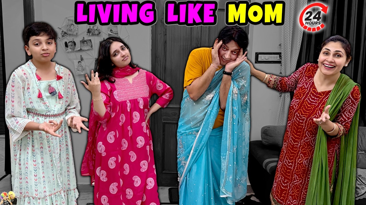 LIVING LIKE MOM | Following Mumma's routine for 24 Hours | Aayu and Pihu Show