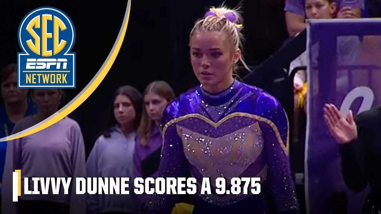 Livvy Dunne stuns on the floor with a 9.875 routine | ESPN College Gymnastics