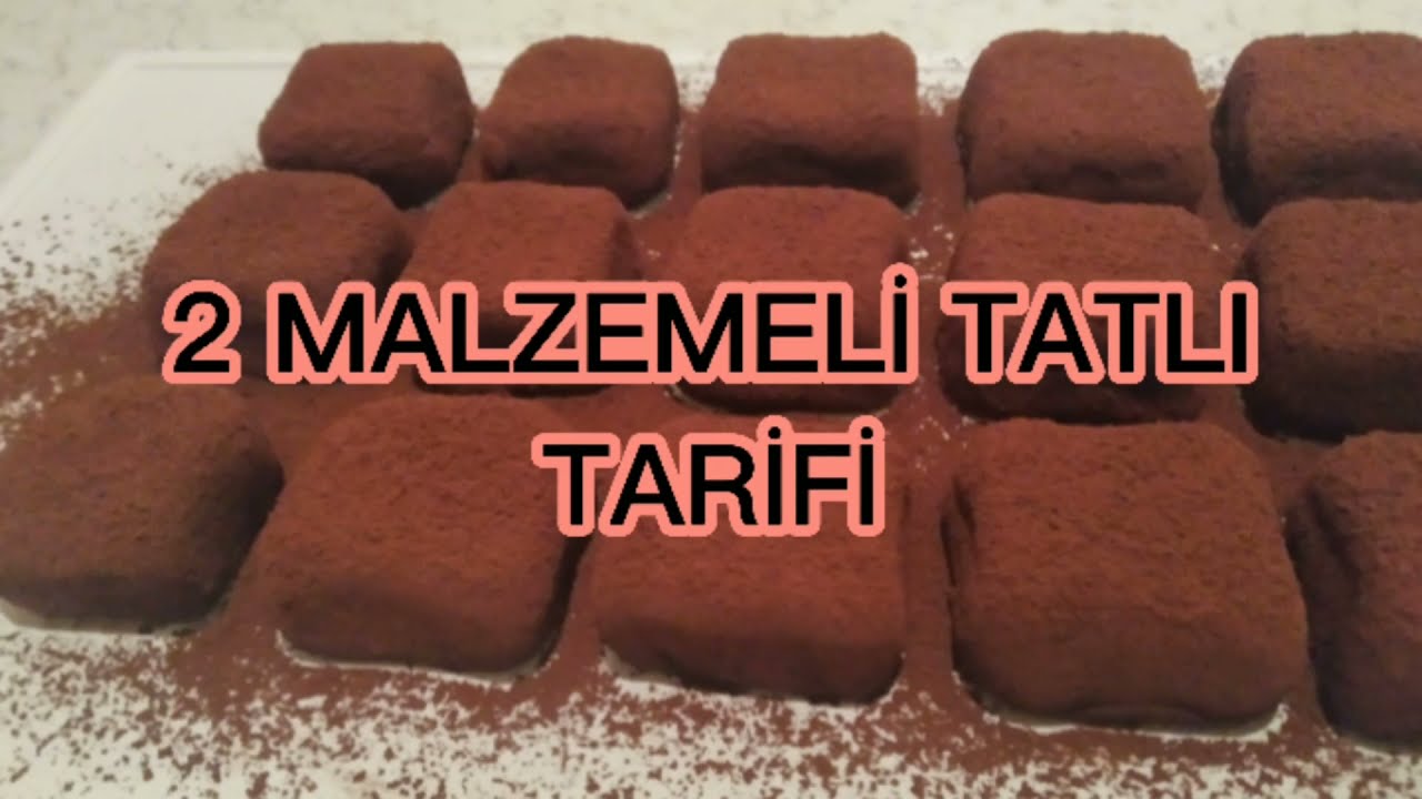 İLK DEFA YAPTIĞIM HALDE HARİKA OLDU 🤤  2 MALZEMELİ TATLI TARİFİ 😍|| TRUFFLE