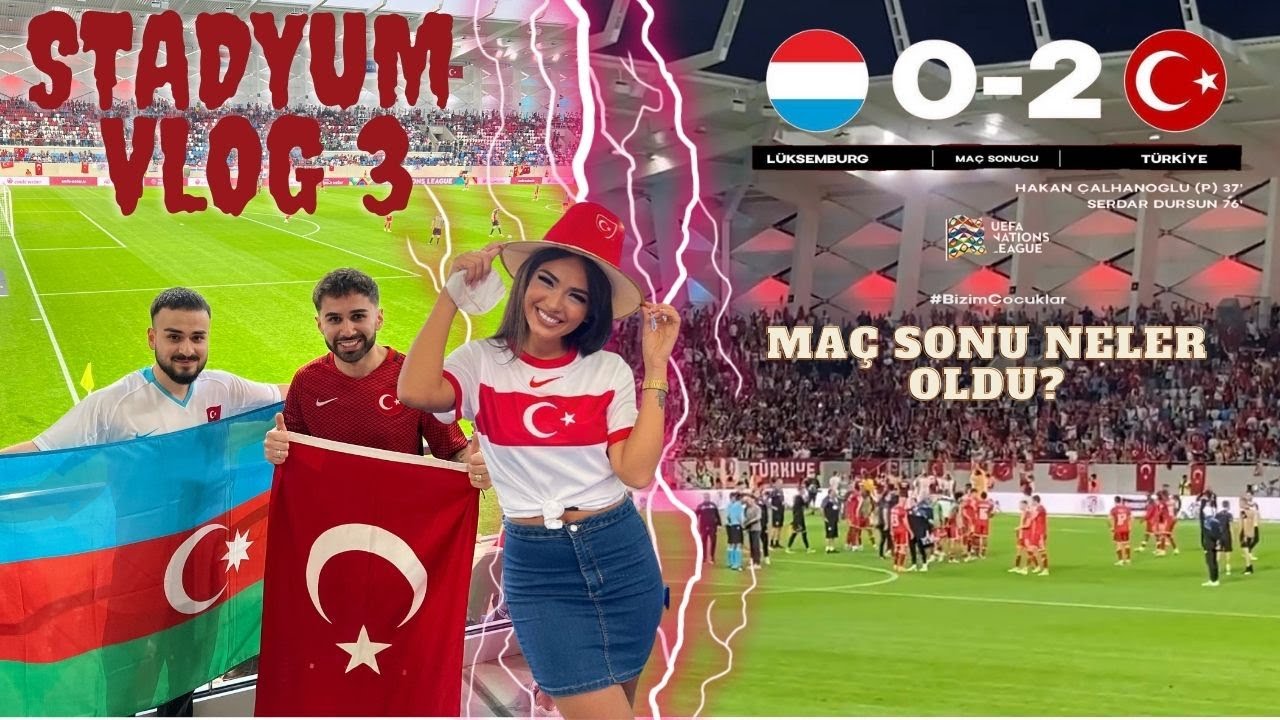 Lüksemburg 0-2 Türkiye | Stadyum Vlog #3 | #UEFA Uluslar Ligi | A milli Takım