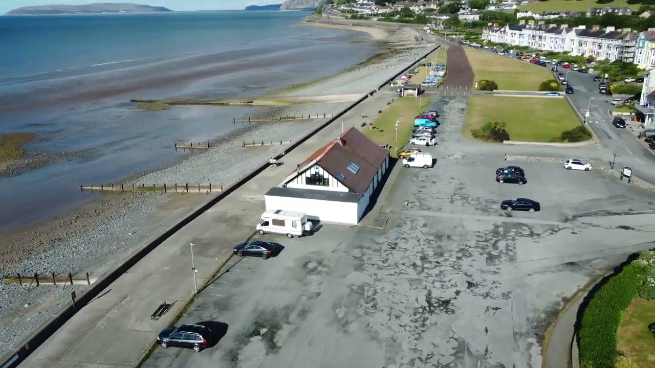 Llanfairfechan Promenade from the sky