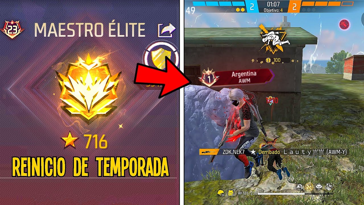 LLEGUE A GRAN MAESTRO EN EL REINICIO DE TEMPORADA EN DE-CLA ☠️💙 FREE FIRE