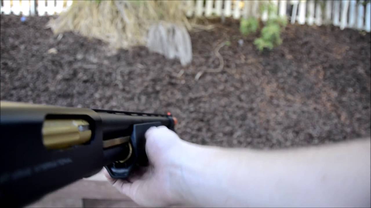 Loading APS shells and shooting the Salient 870 HK version