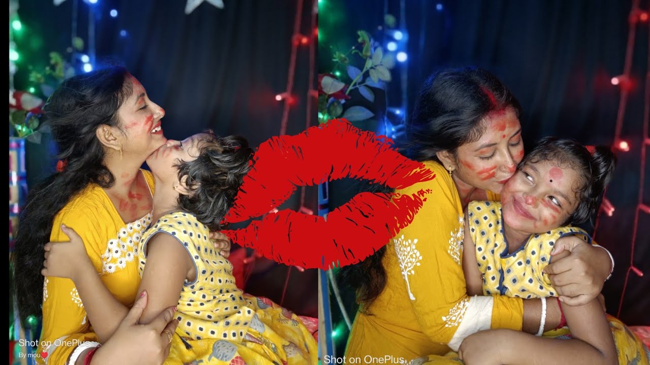 Lock lipstick kissing
