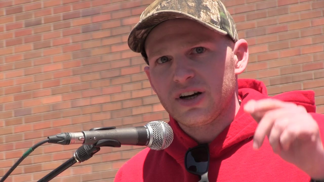 Logan Swan spoke at the March On Amazon