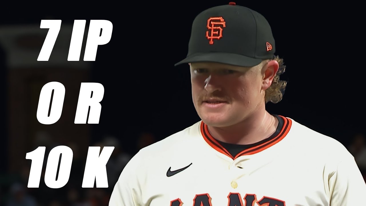 Logan Webb Strikes Out 10 in 7 Shutout Innings vs Reds!