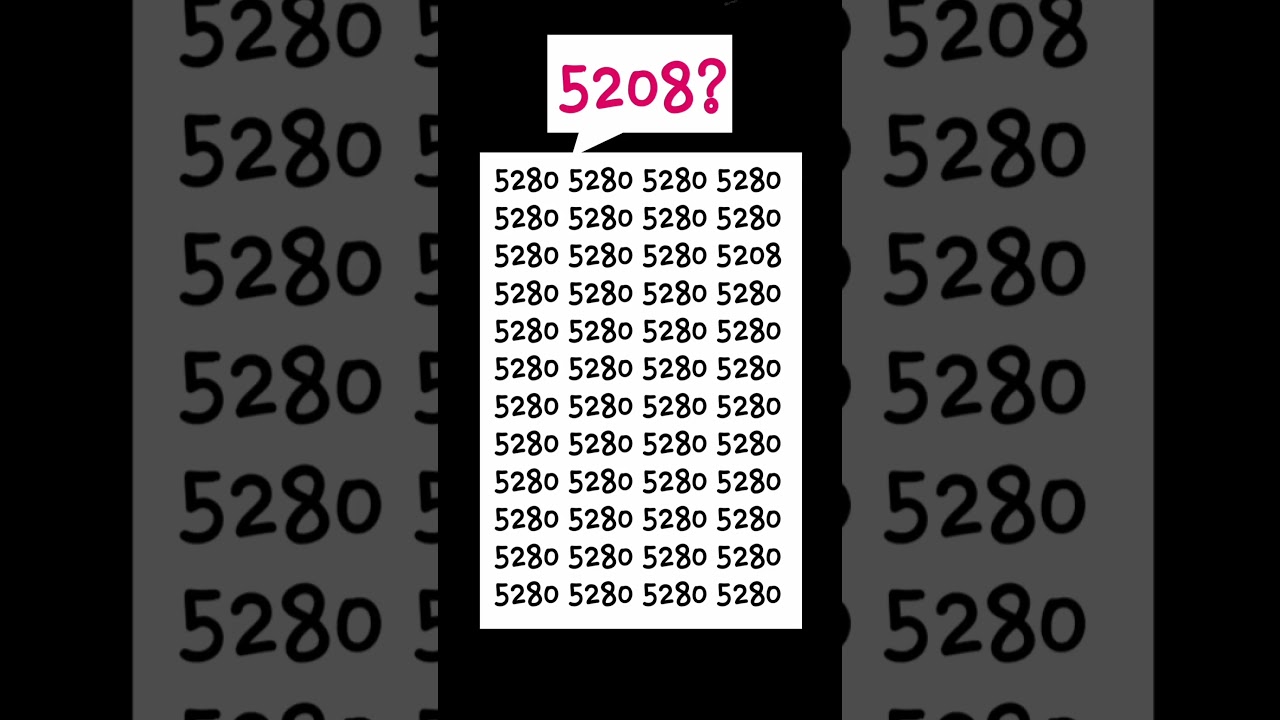 Logically find the Disguised 6208 in 5 seconds #fyp #fypviral #fypyoutube #iqtes #shorts