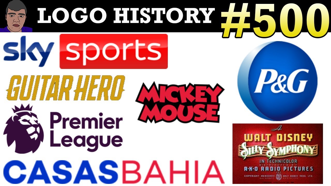 LOGO HISTORY #500 - P&G, Guitar Hero, Sky Sports, Casas Bahia, Mickey Mouse, Premier League & More..