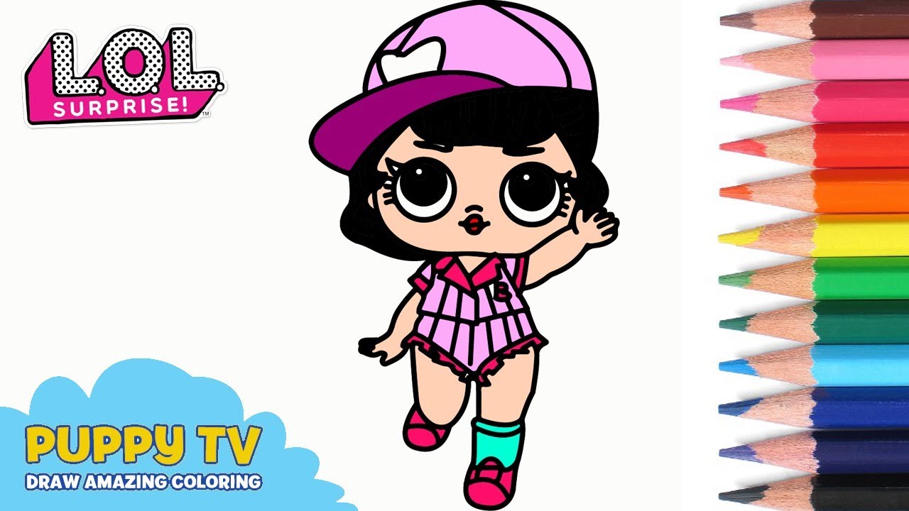 L.O.L Surprise Doll SHORT STOP , How To Draw  SHORT STOP Coloring Pages for kids