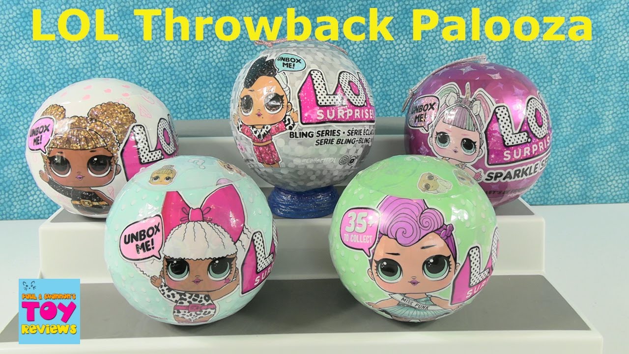 LOL Surprise Sparkle Bling Glitter Series 1 & 2 Palooza Unboxing Toy Review | PSToyReviews