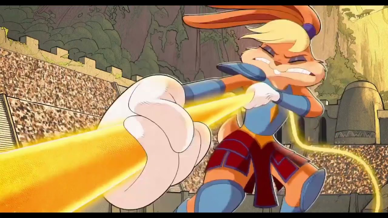 Lola Bunny Tugging On Rope For 1 Minute!