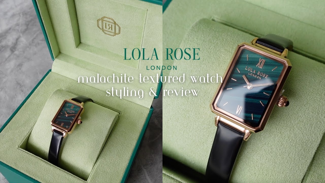 LOLA ROSE LONDON TEXTURED MALACHITE WATCH STYLING & REVIEW + DISCOUNT CODE | ELENA D.