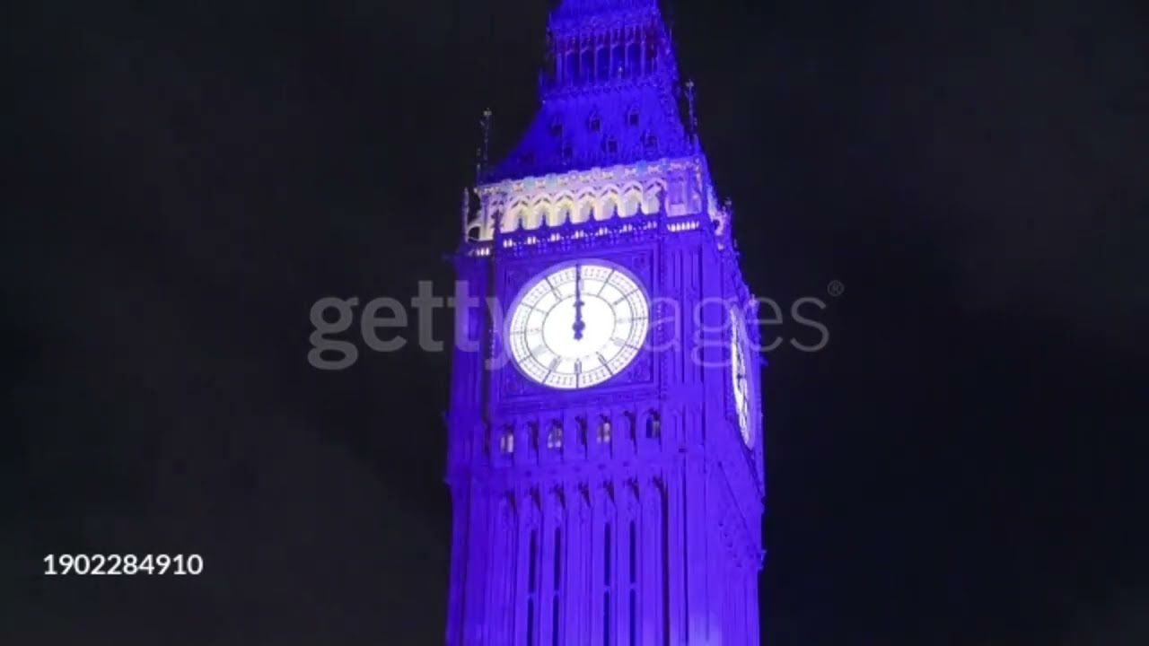 London Big Ben Celebration of 100 Years in 1923-2023 New Year's Eve 2024