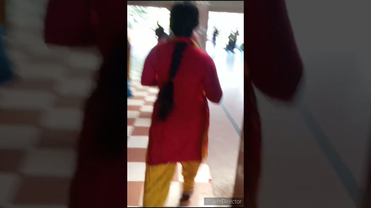 long hair ladie in bus stand please subscribe my channel friends