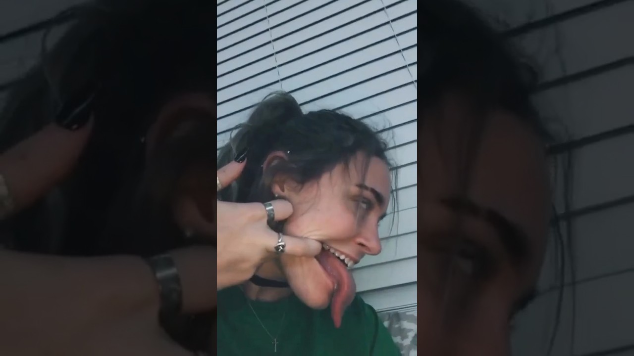 Long tongue 2023 #reels #lahore #ytshorts #viralshorts #zihaalemiskin  #tongue #cute #atifaslam