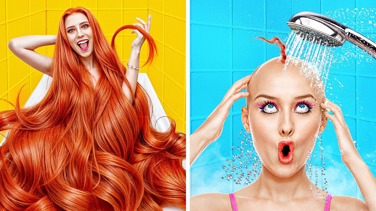Long vs Short Hair Struggles! Funny Relatable Situations by 123 GO!