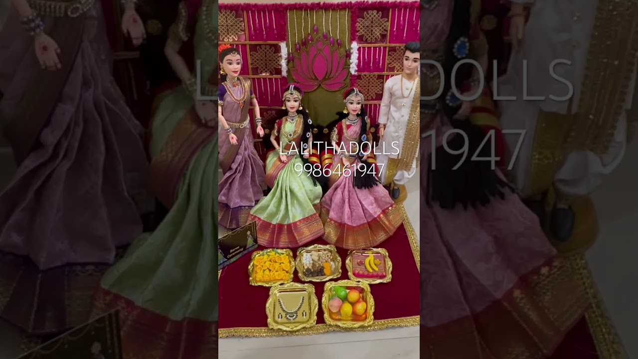 Looking like a woww #lalithadolls #newshort #dolldecoration #sareedolls #youtubeshorts