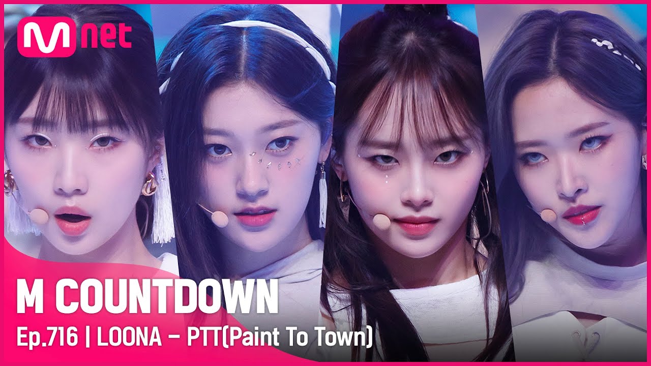 [LOONA - PTT (Paint The Town)] KPOP TV Show | #엠카운트다운 EP.716 | Mnet 210701 방송