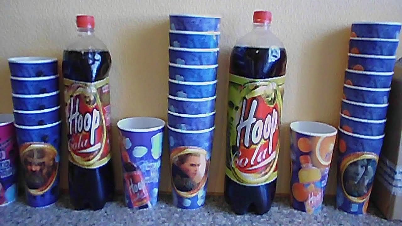 Lord of the Rings: Return of the King HOOP Cola Promo Drink Bottle & Premium 3D Cup Glass