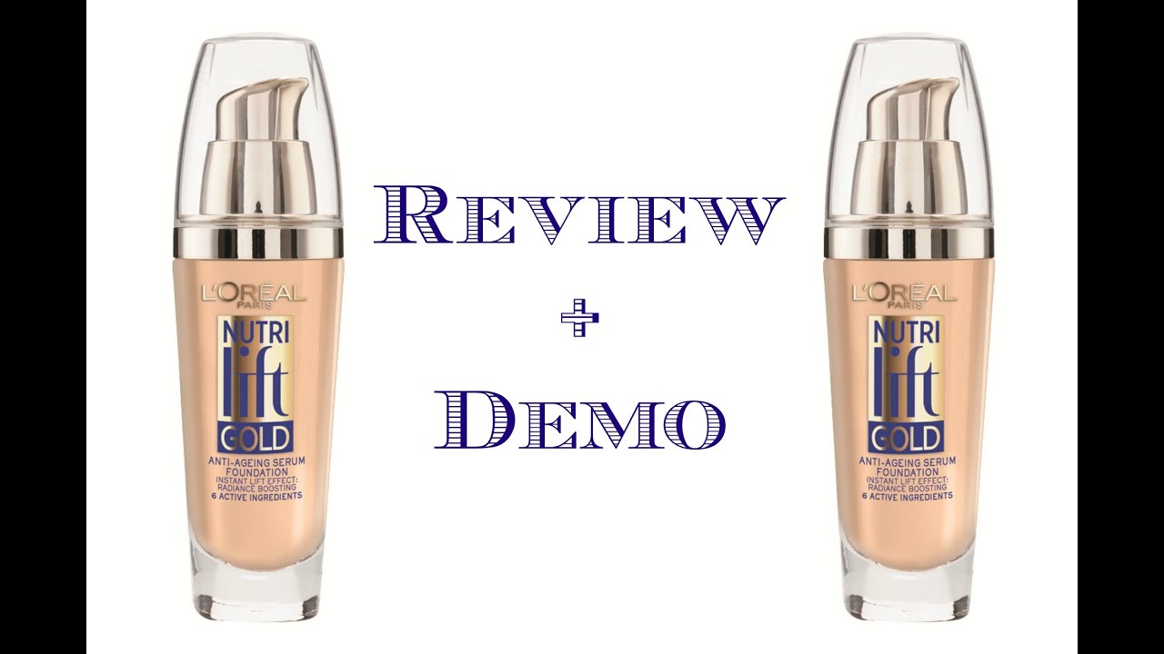 Loreal Nutri Lift Gold Foundation Review + Demo ♡ Happy Laura