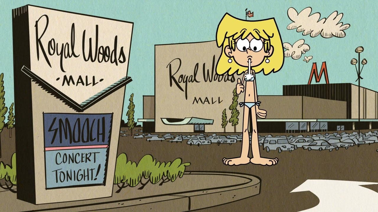 Lori Loud's macro and thumb inflation while in her swimsuit.