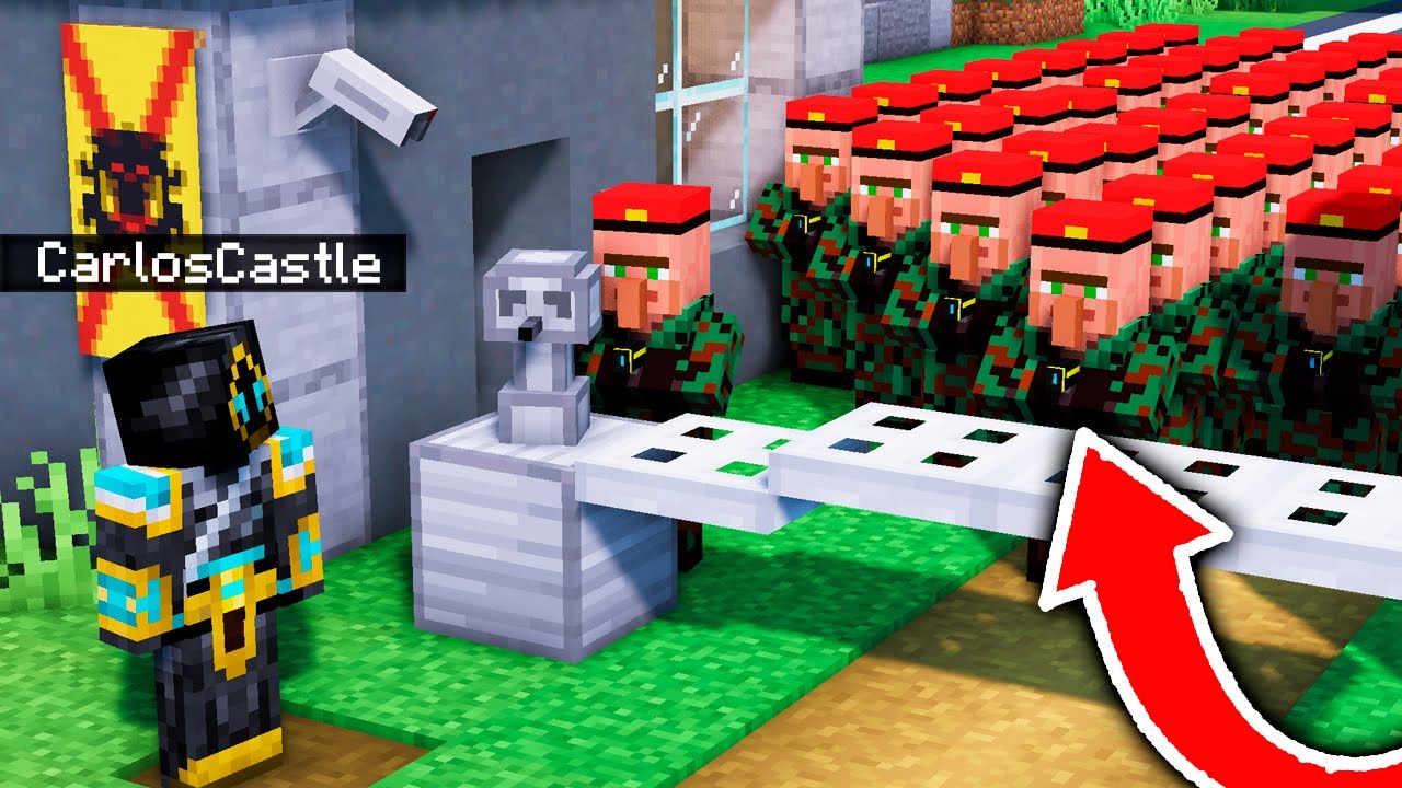 Los ALDENOS CONSTRUYEN la ALDEA MILITAR MAS SEGURA de MINECRAFT!