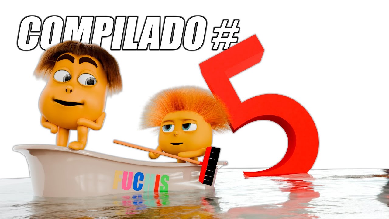 LOS FUCHIS COMPILACIÓN   - 8 VIDEOS en 1- CORTOS ANIMADOS en 3D PARTE 5