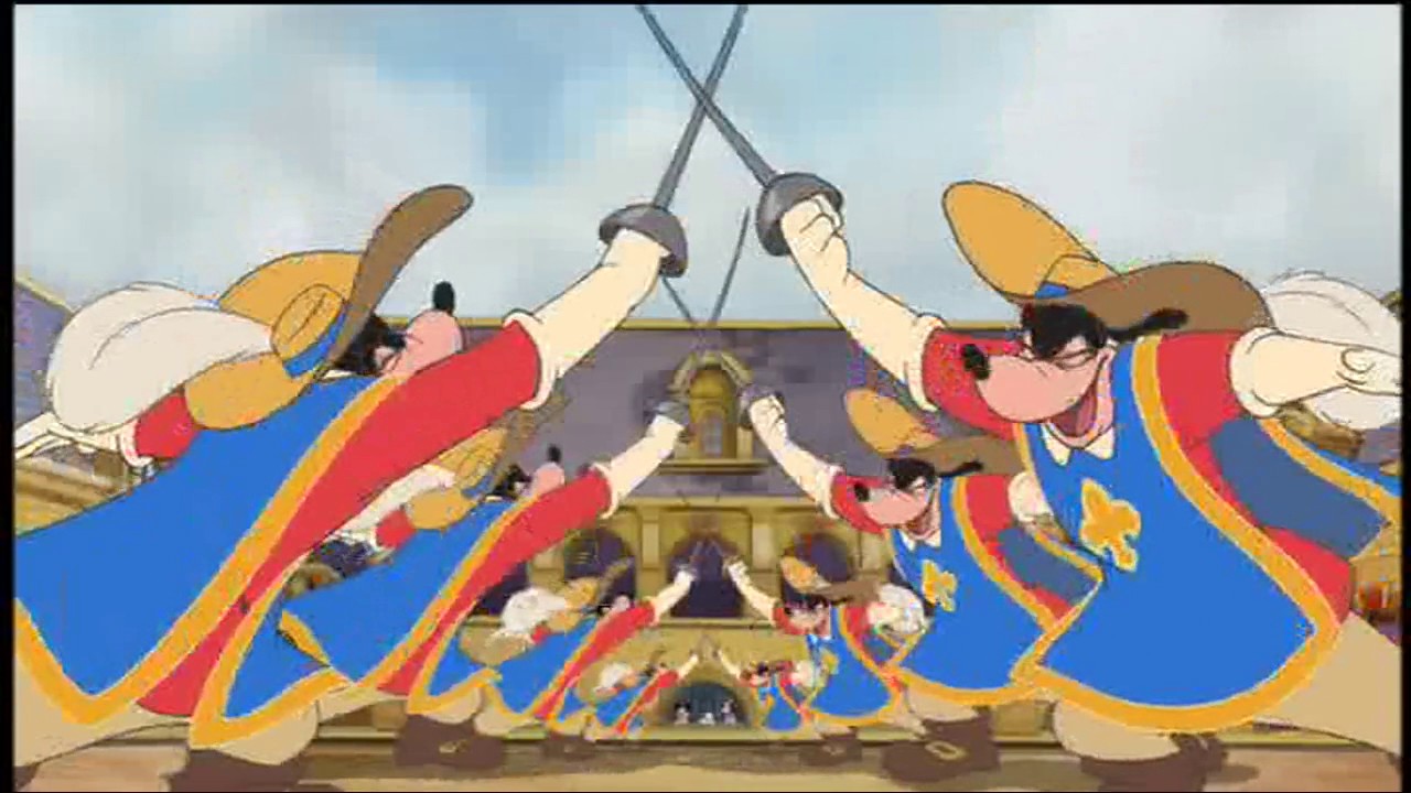 Los Tres Mosqueteros (Disney)|Todos juntos (Latino)