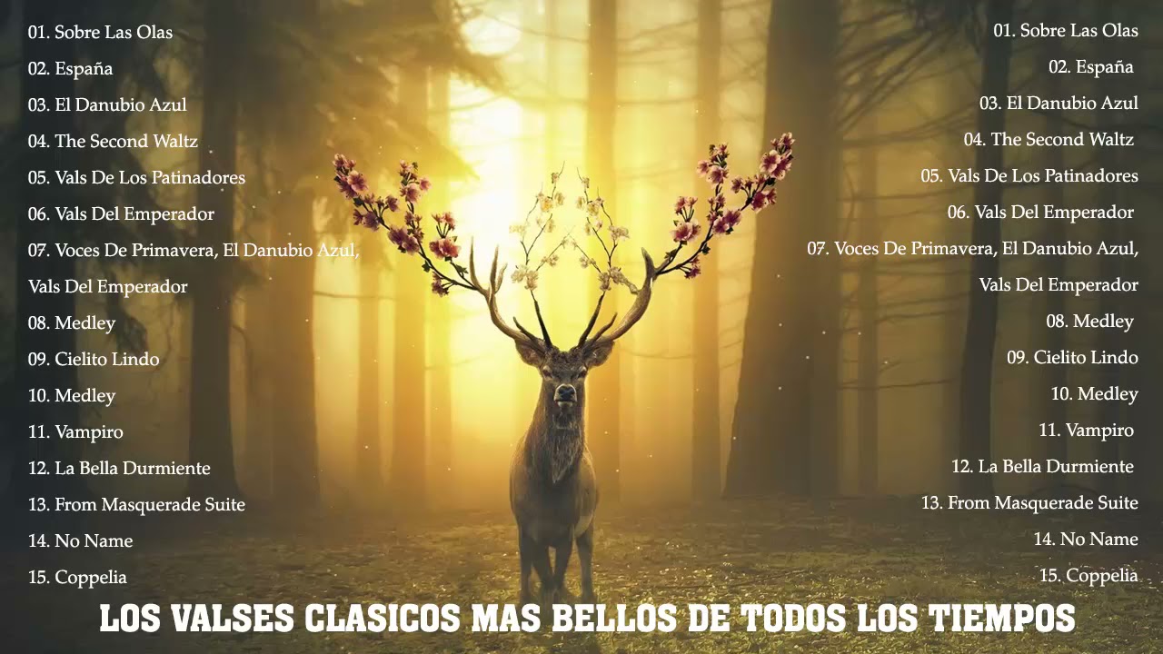 LOS VALSES CLASICOS MAS BELLOS DE TODOS LOS TIEMPOS - BELLISIMAS MELODIAS INMORTALES A GRAN ORQUESTA
