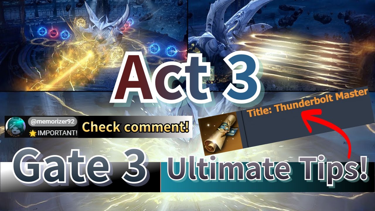 [Lost Ark] Gate3 Ultimate Tips (Act3)