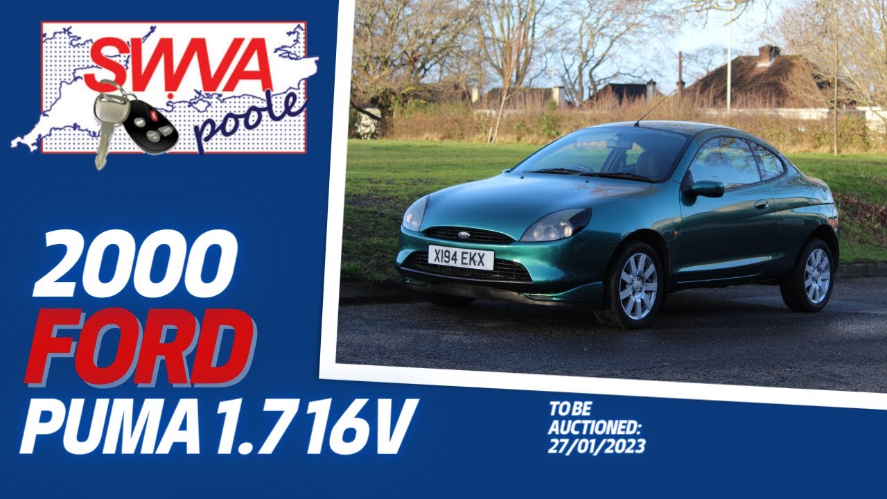 LOT 12 - Ford Puma 1.7 16V 2000 | SWVA 27th January 2023 Classic Auction