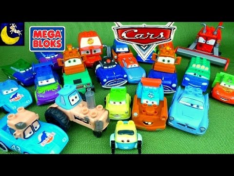 LOTS of Disney Cars Mix and Match Mega Bloks Toys Dinoco King Lightning Mcqueen Mater Toys and MORE!