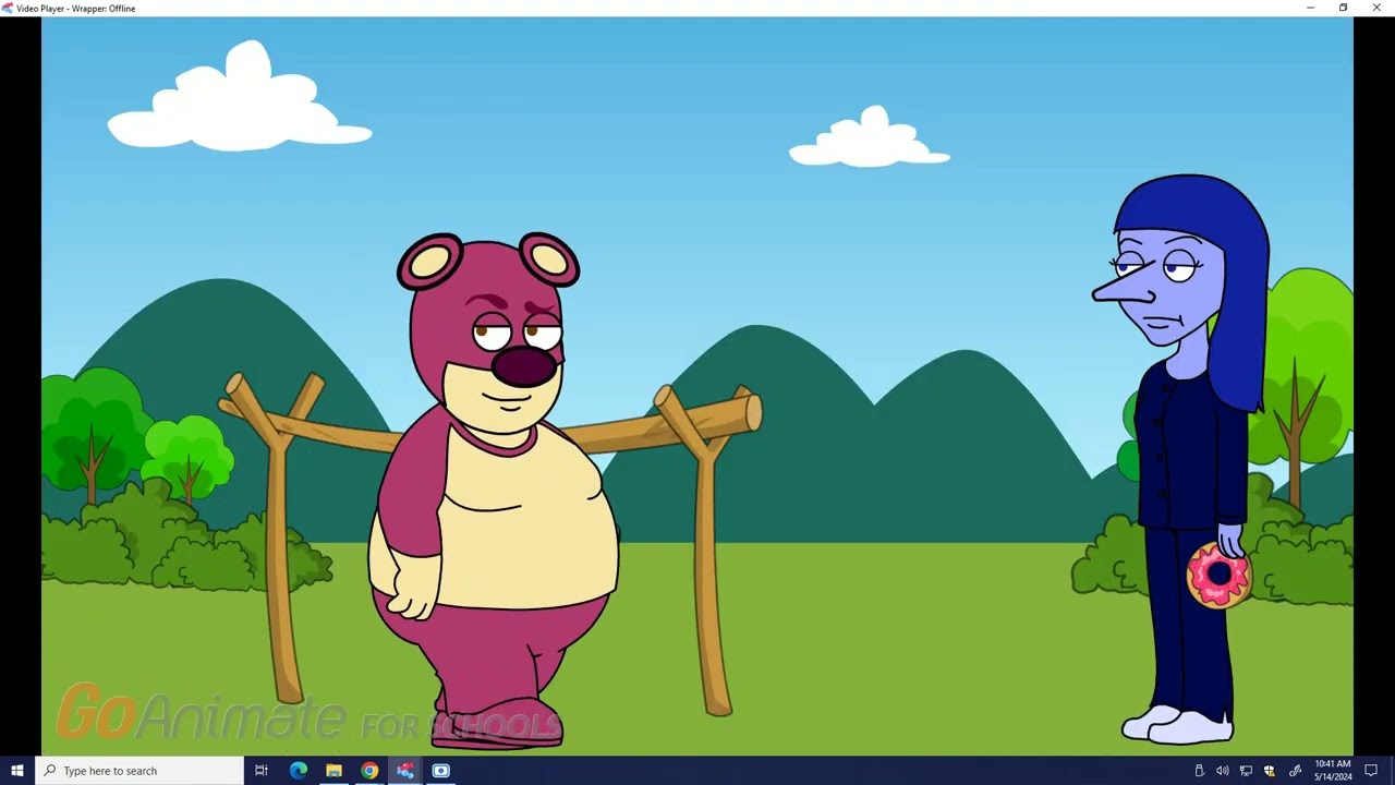 Lotso steals people's junk food/Grounded