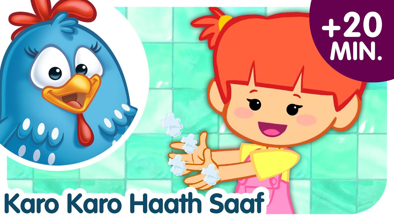 Lottie Dottie Murgi | Karo Karo Haath Saaf | Wash Your Hands | Hindi Rhyme For Kids