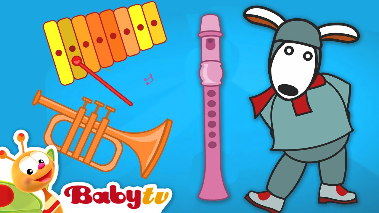 Louie Learns Musical Instruments | First Words for Toddlers @BabyTV