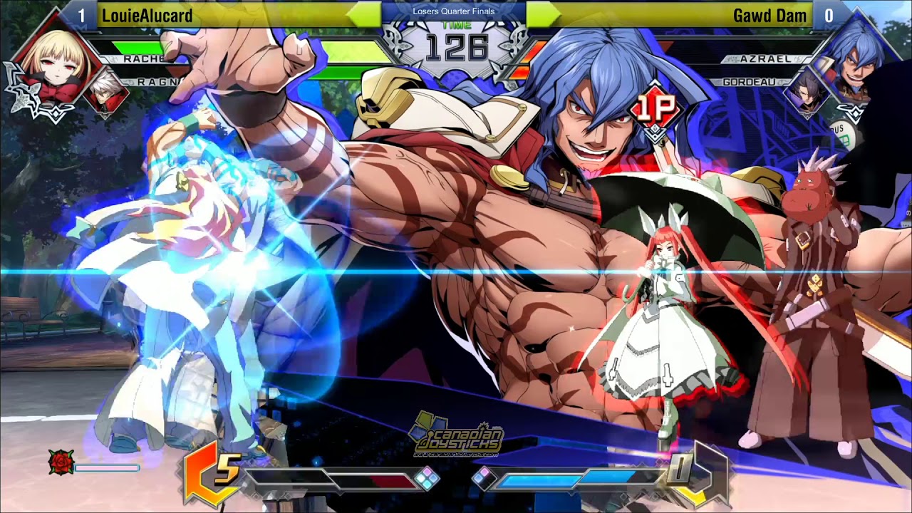 LouieAlucard (Ragna Rachel) vs Gawd Dam (Azrael Gordeau) - BBTAG - Okizeme #19