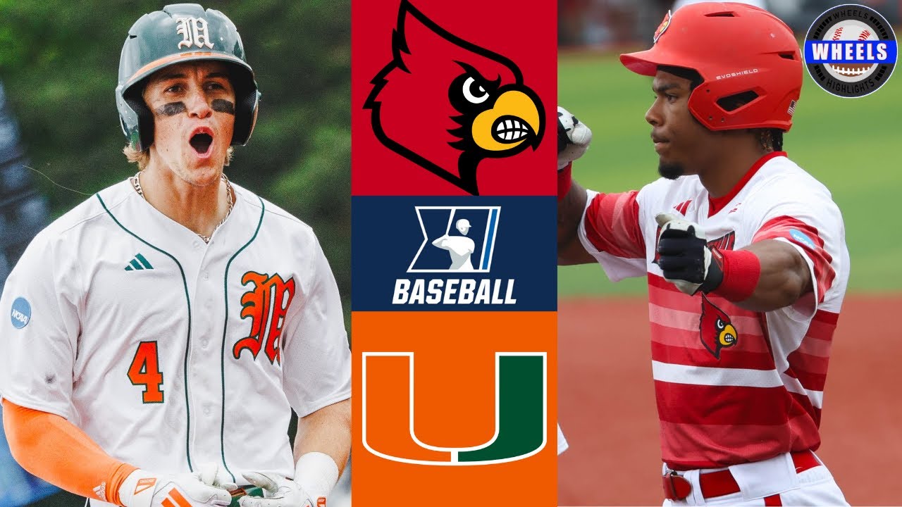 Louisville vs Miami (Great Game!) | Super Regionals Game 2 | 2025 College Baseball Highlights