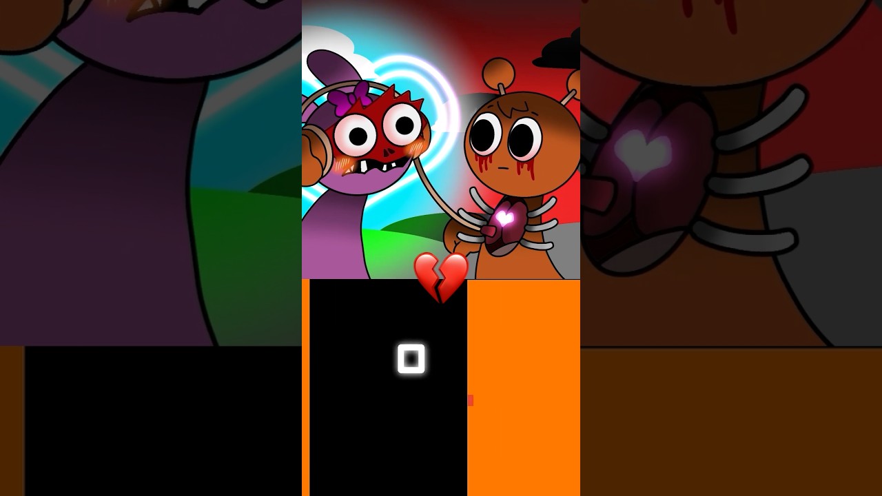 Love Story of Pinki and Oren... 💖 | @GummyDoraAni | Bouncing Square #sprunki