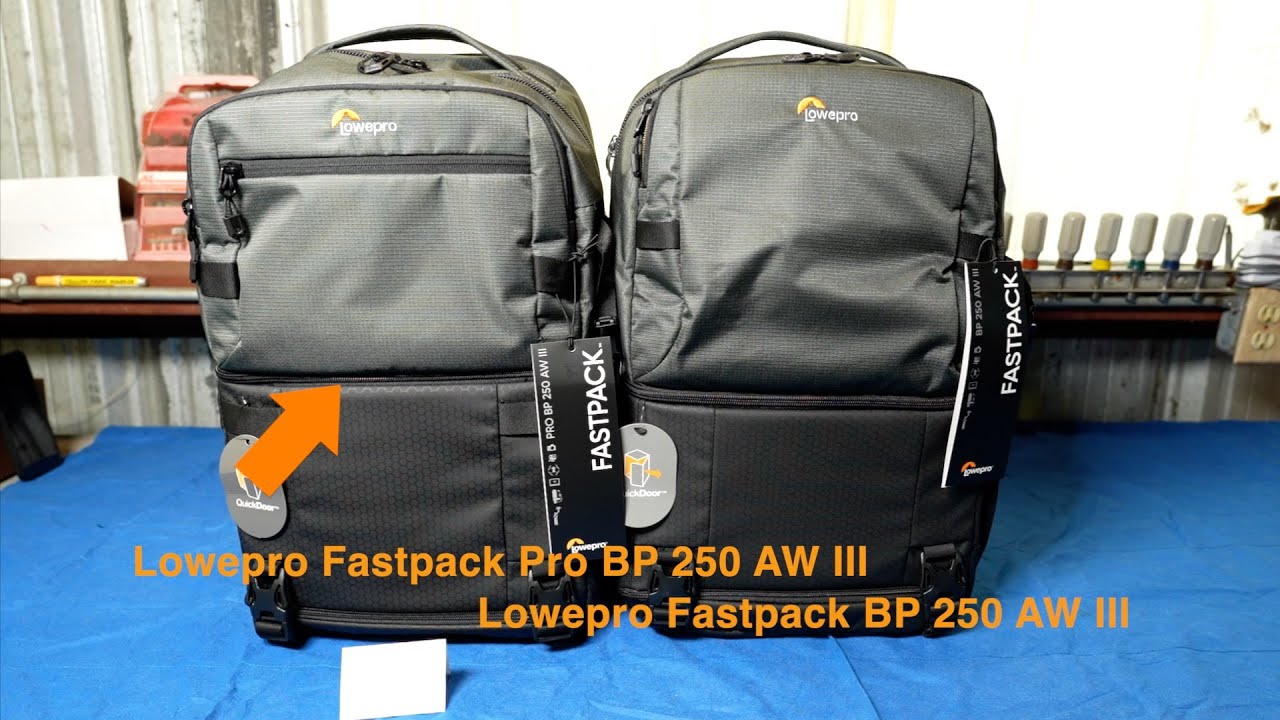 Lowepro Fastpack Pro BP 250 AW III  compared to Lowepro Fastpack BP 250 AW III