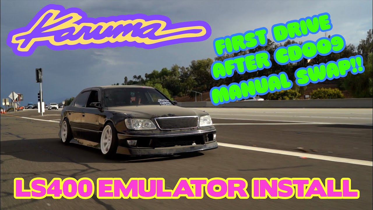 LS400 Emulator (ATEMU) INSTALL + FIRST DRIVE AFTER CD009 MANUAL SWAP