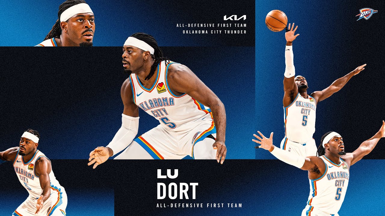 Lu Dort Named to 2024-25 Kia NBA All-Defensive First Team | Top Plays | OKC Thunder
