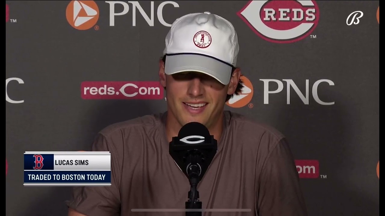 Lucas Sims emotional interview after being traded to Red Sox