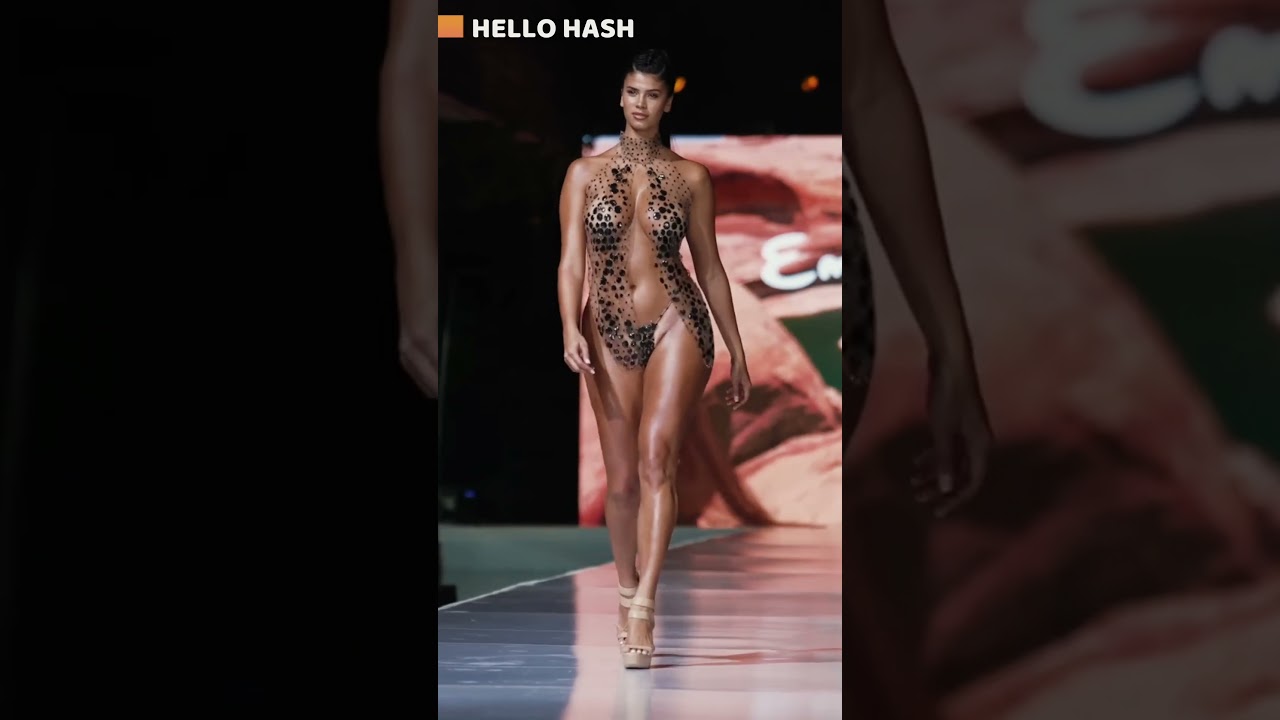 Lucciana Beynon in Slow Motion Miami Swim