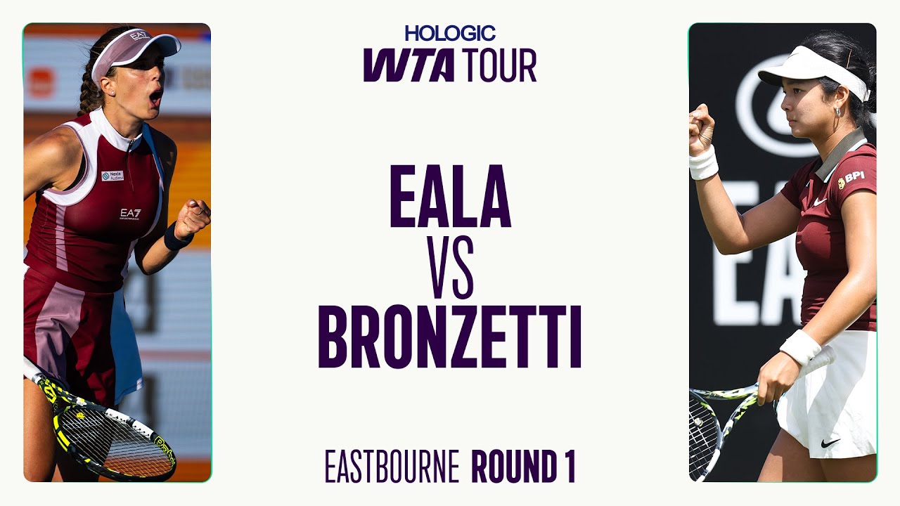 Lucia Bronzetti Vs. Alexandra Eala | 2025 Eastbourne Round 1 | WTA Match Highlights