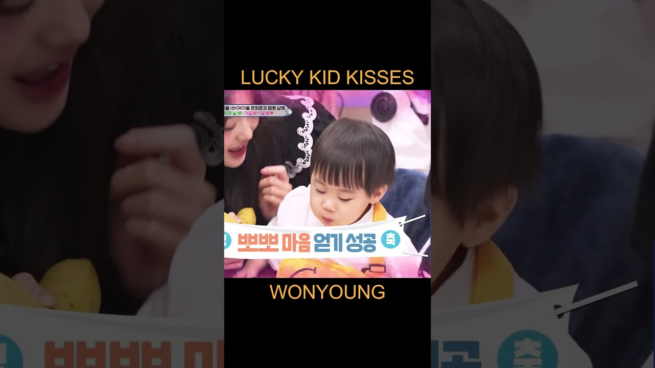 LUCKY BOY gets to KISS IVE WONYOUNG #wonyoung #luckyvicky #ive #lucky