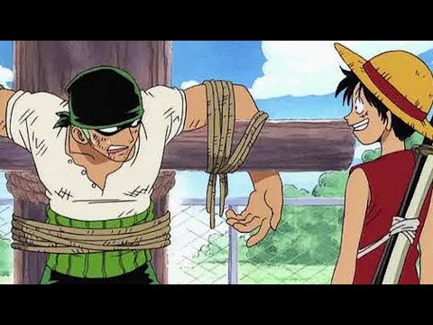 Luffy meets zoro for the first time(#Englishdubbed)(#onepiece)