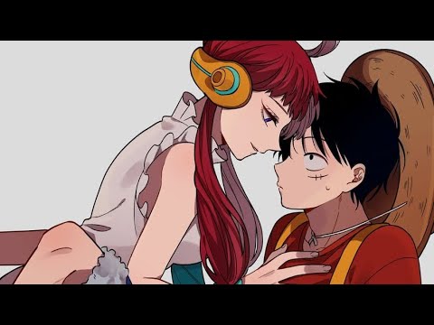 Luffy x Uta kiss and love