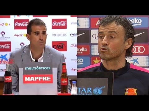 Luis Enrique y el incidente de Garitano con los periodistas en Almería / www.weloba.es