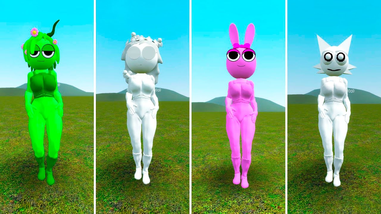 Luminal Hotel SPRUNKI GIRLS FAMILY SONG in Garry's Mod